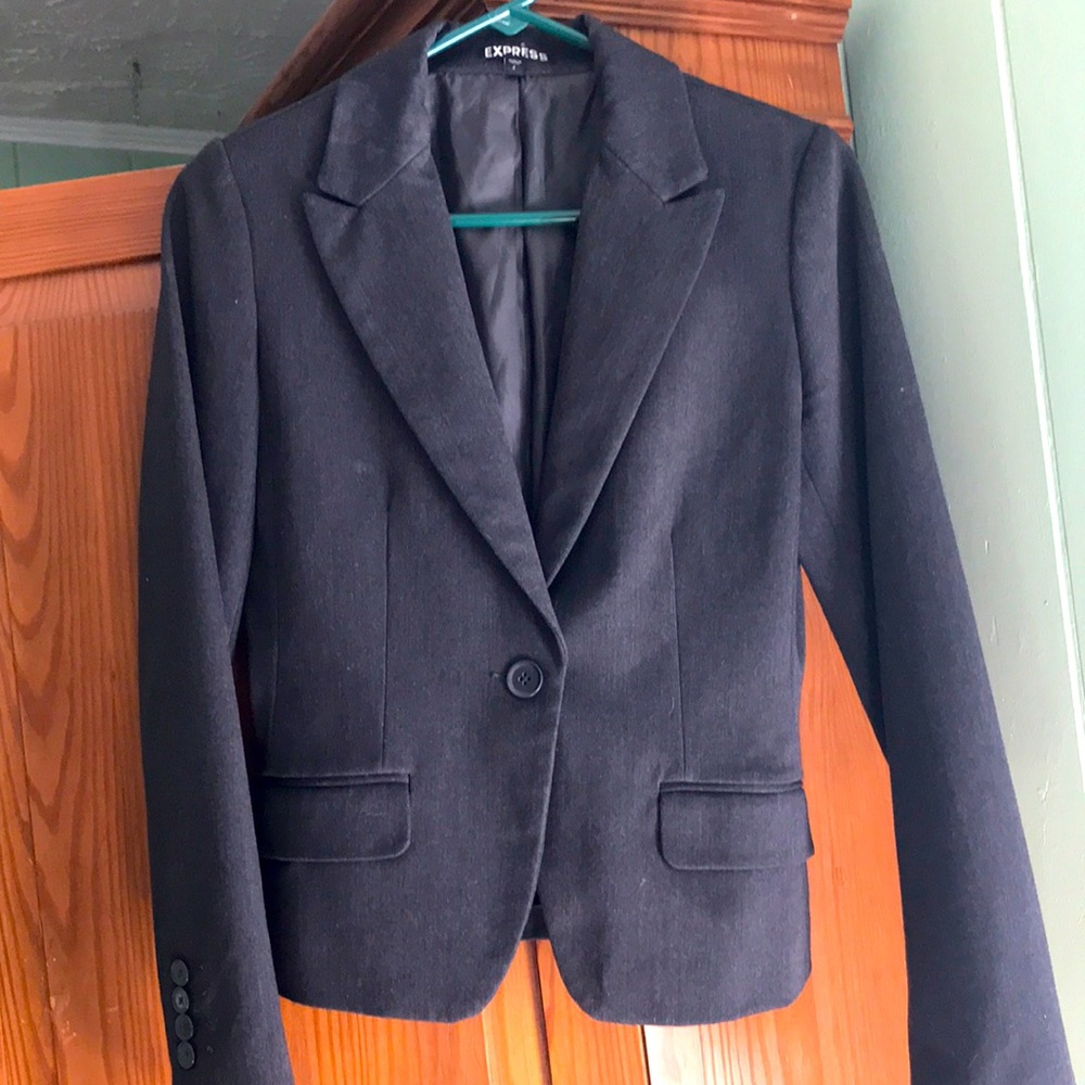 Express Charcoal Blazer